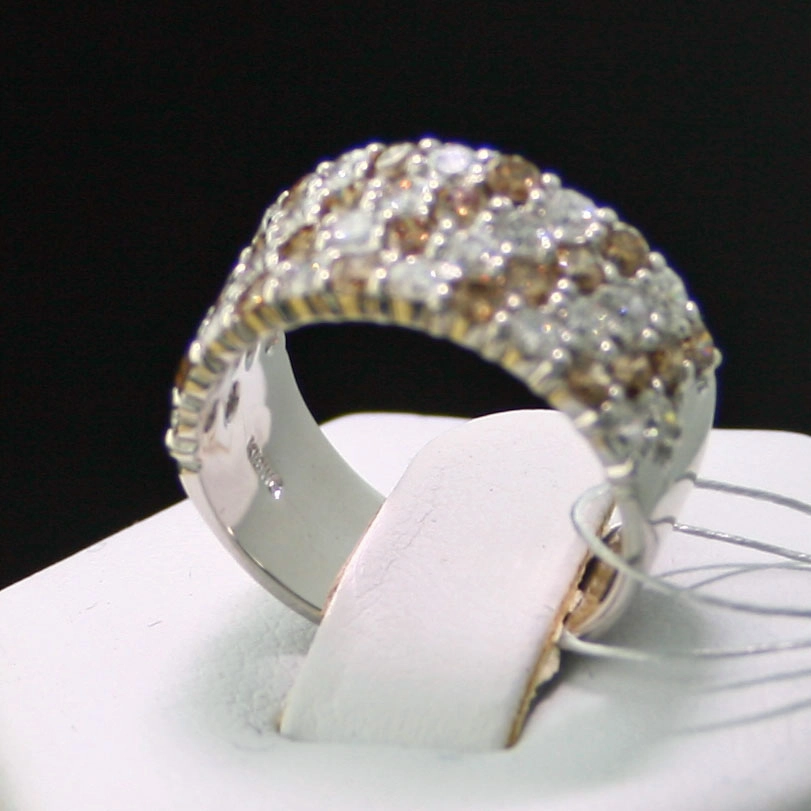 Brillant-Ring, 750er-Gold, 18 kt. Weißgold,