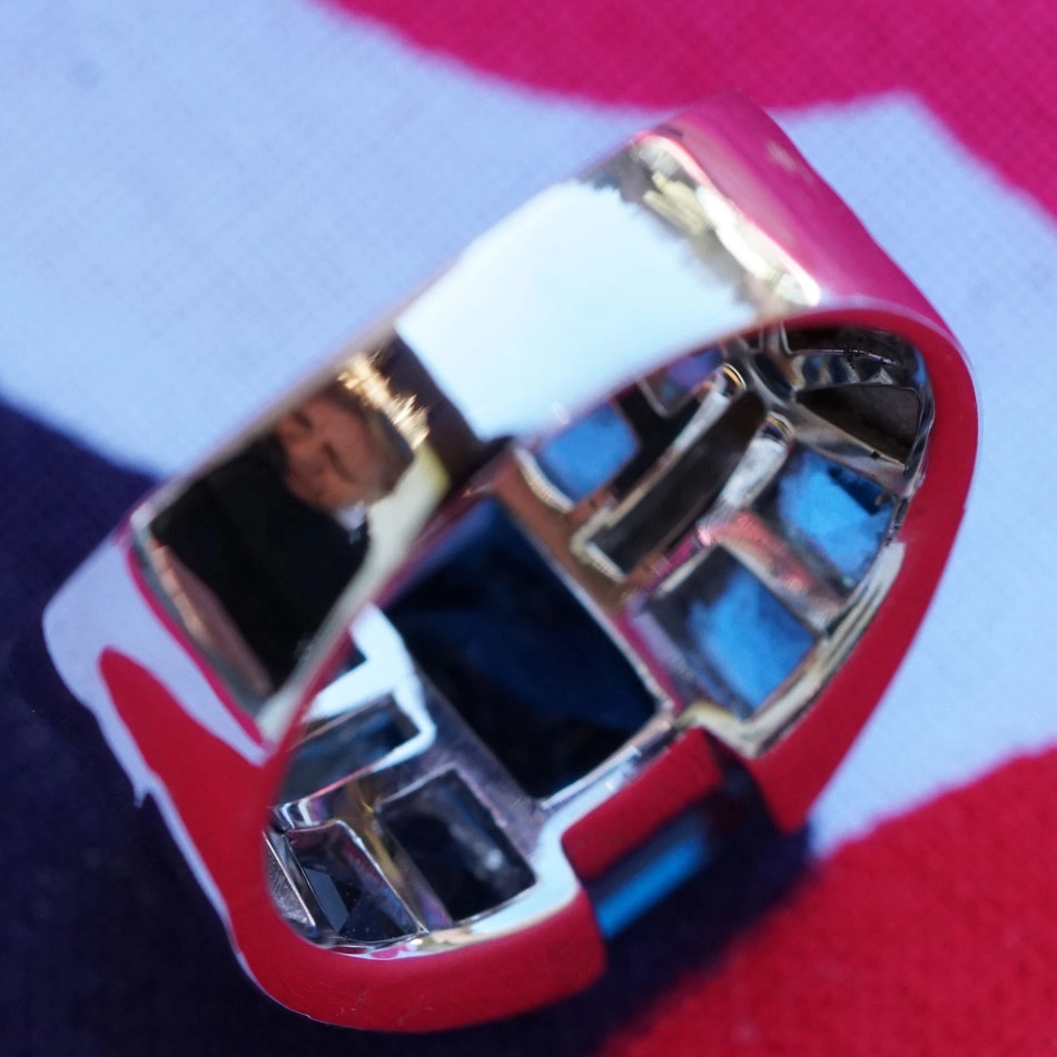Blautopas Brillant Ring 750er Weißgold 9.22 ct 0.07 ct