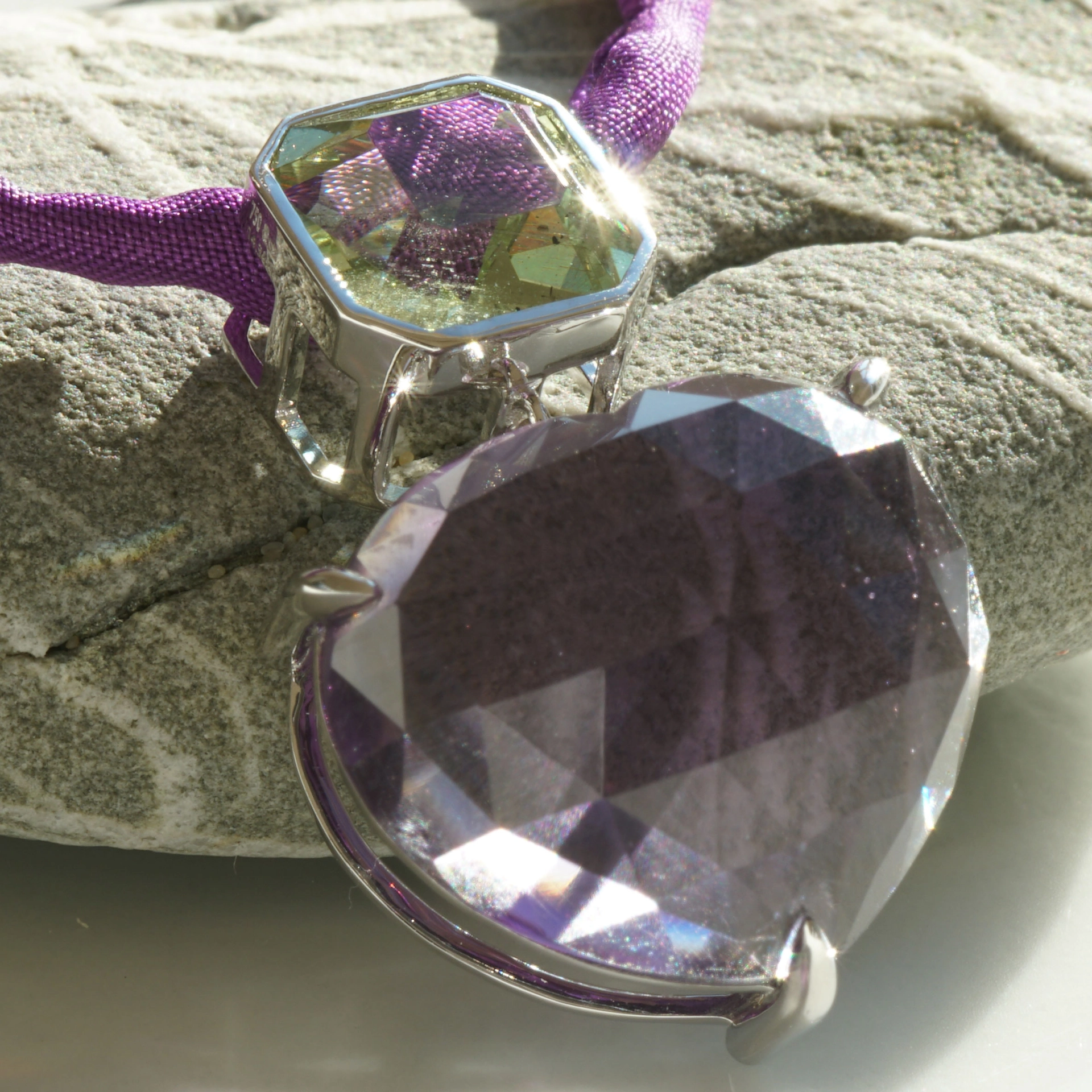 Great Cut...Amethyst Heart...Great Seize