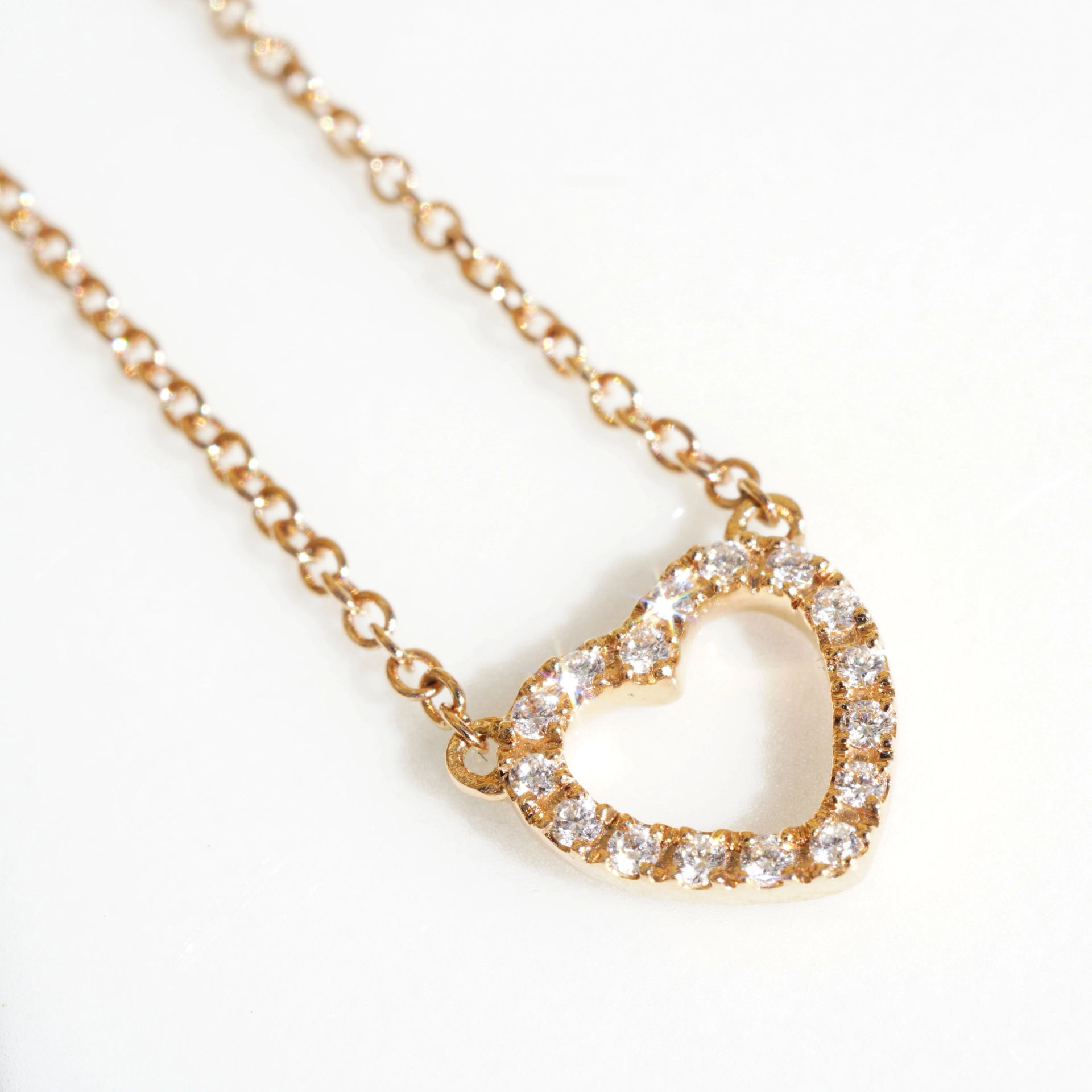 Brilliant Heart Necklace 750er Rose Gold