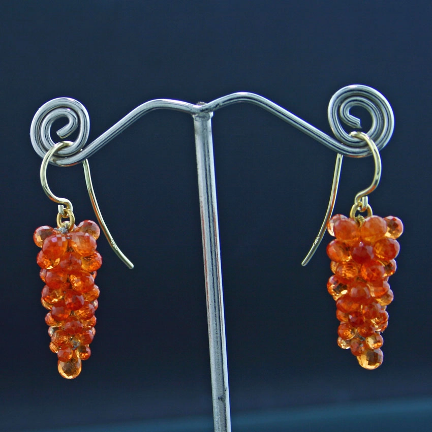 Mandarin-Ohrhänger,585/-Gelbgold/14 kt