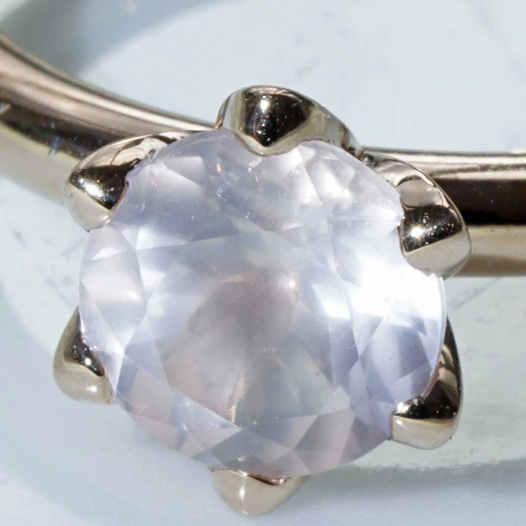 Bestseller Combination Ring made in Valenza...18 kt Rose Gold with Rose Quartz