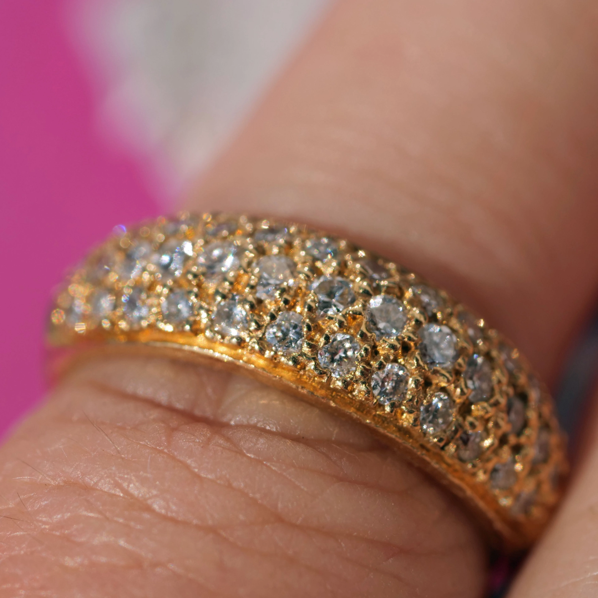 Brilliant Rings 18 kt Yellow Gold new and handmade 0.60 ct