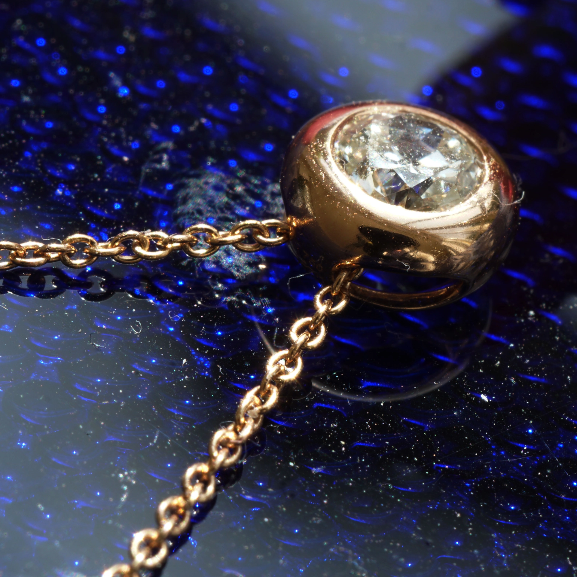 Brilliant solitaire pendant with chain 750 rose gold 0.39 ct W P1...that's exactly what I want...