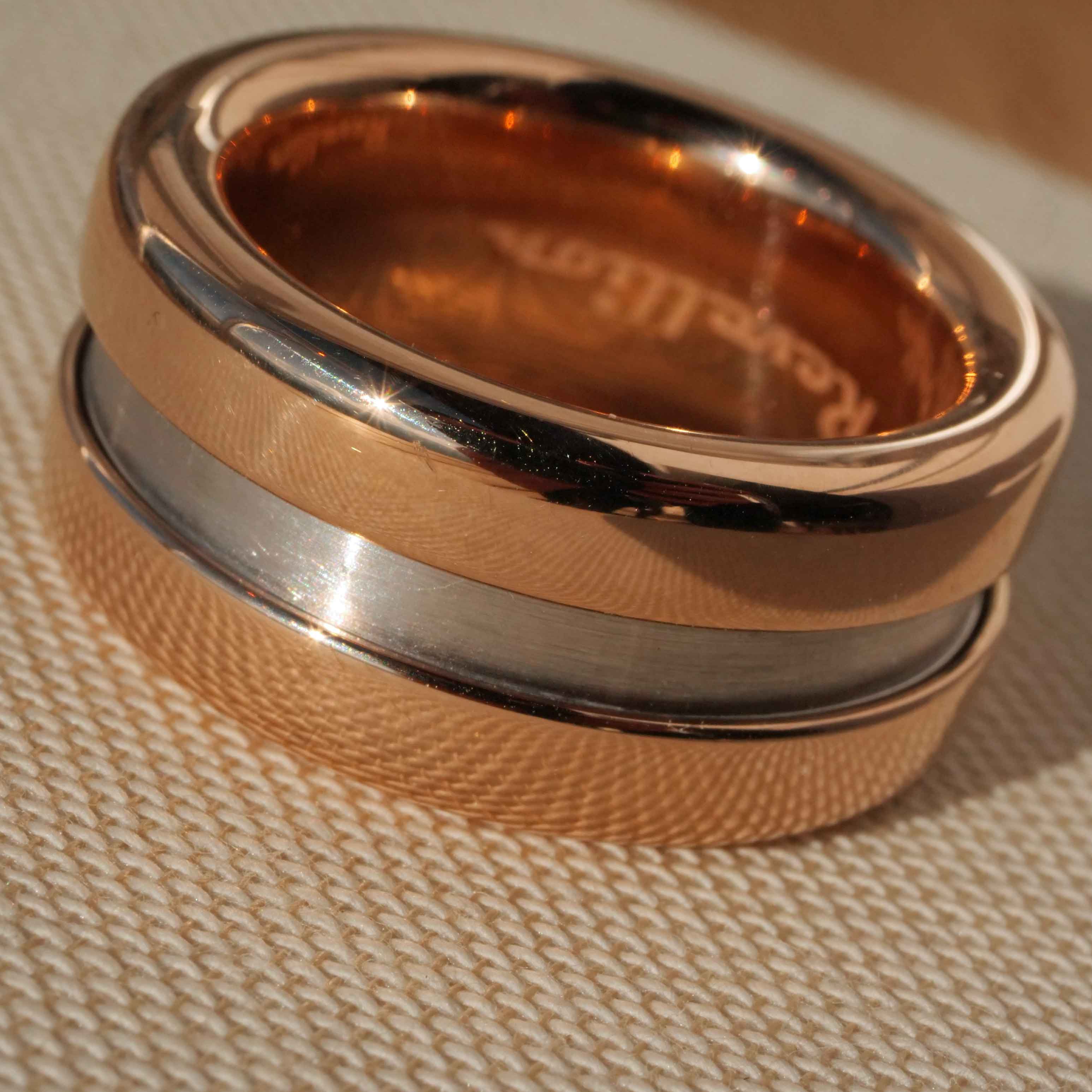 Cool Ring by Jörg Heinz Model Revellion in 750 Rosegold with Steel 0.68 ct
