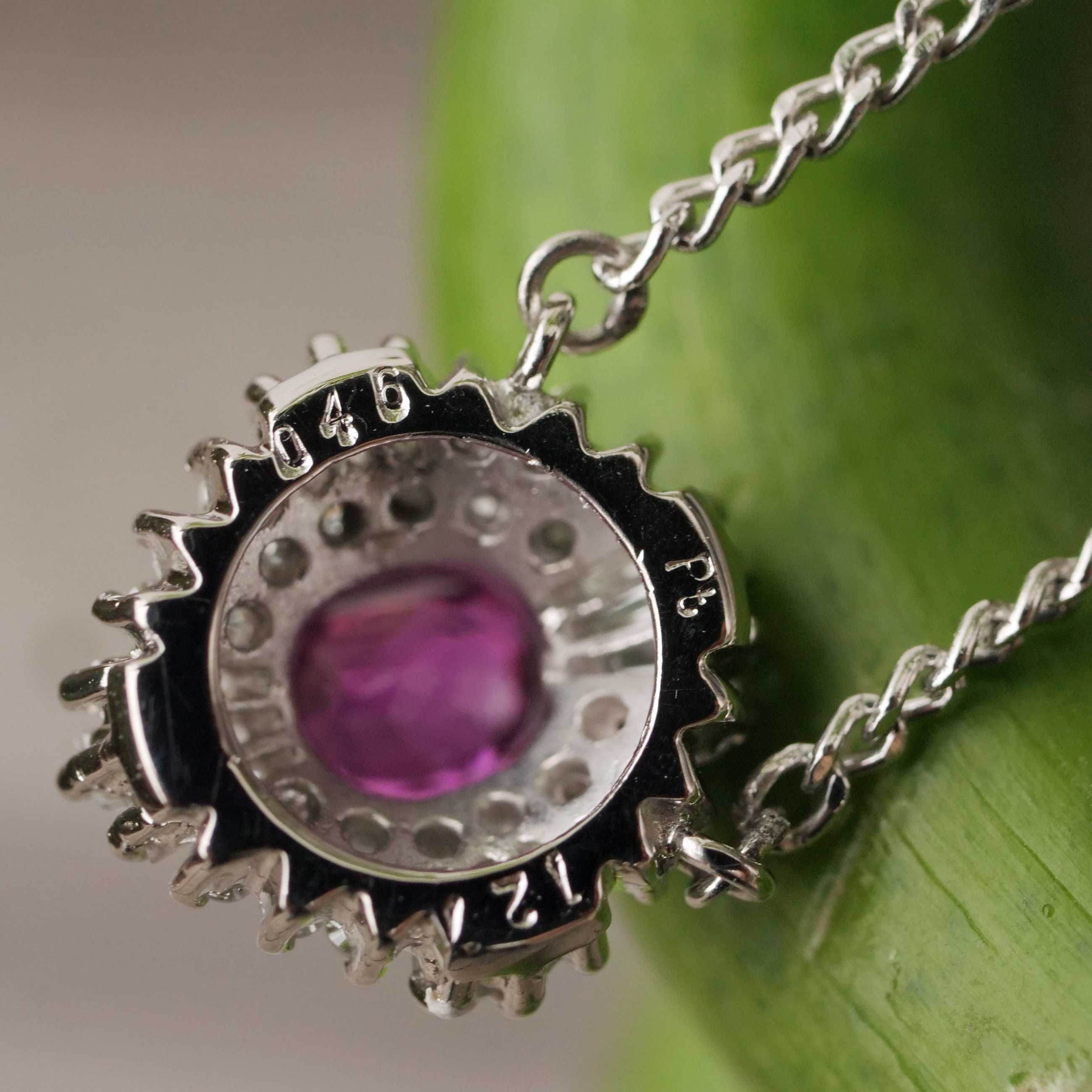 Ruby Solitaire Brilliant Petit Necklace 0.46 1.27 ct 850 Platinum TOP Quality Ruby Solitaire Brilliant Petit Necklace 0.46 1.27 ct 850 Platinum TOP Quality