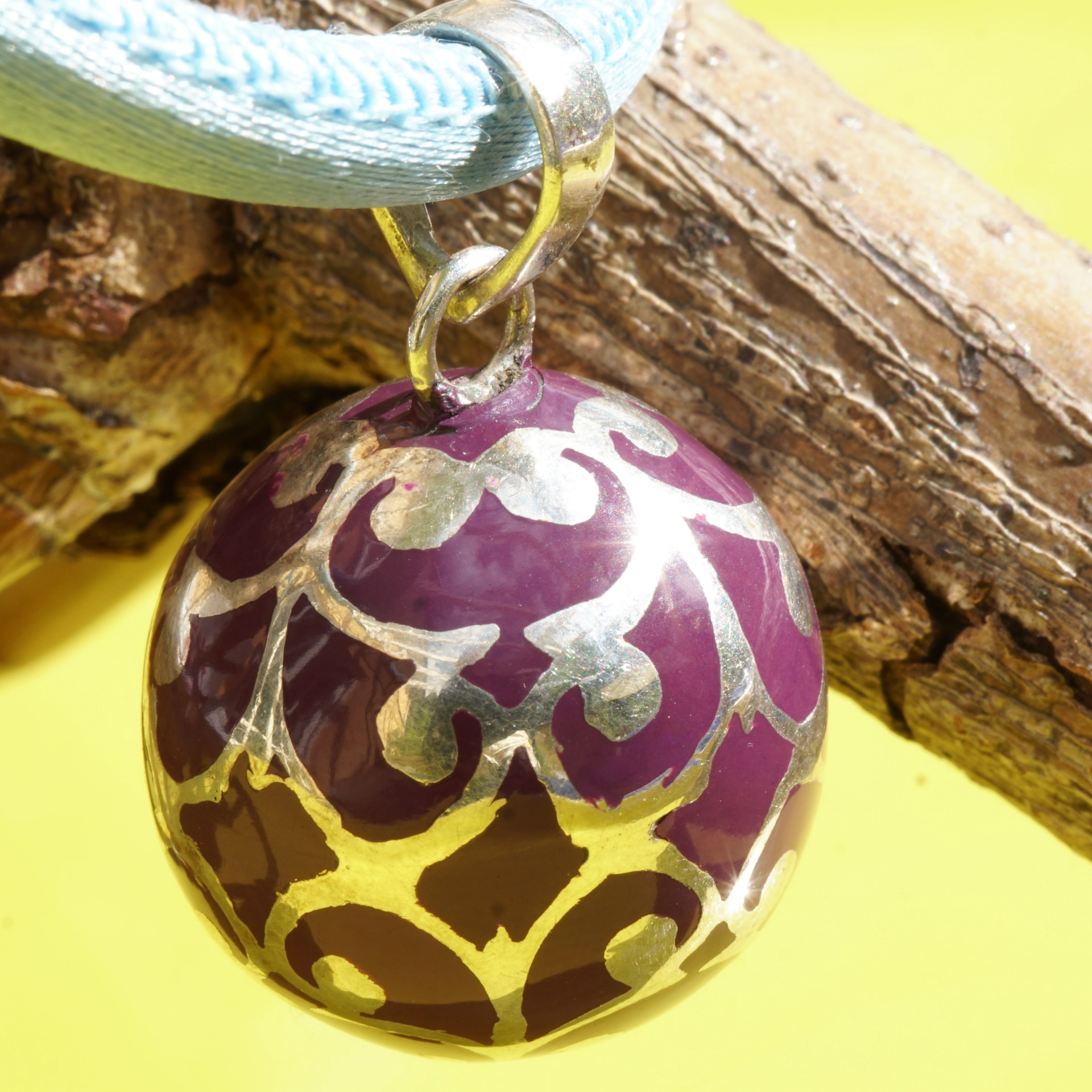 Jingle Ball Pendant in 925er Silver with spherical Sounds