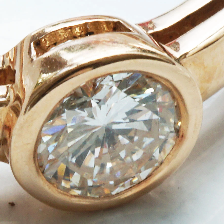 Solitär Diamond Ring 18 kt Yellowgold 0.20 ct TW VS