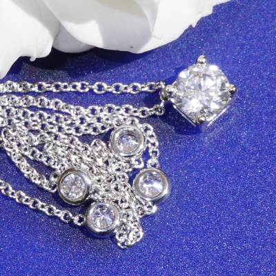 Round full cut brilliant approx. 0.60 ct D (very fine white) / SI2 (small inclusions) with GIA report
