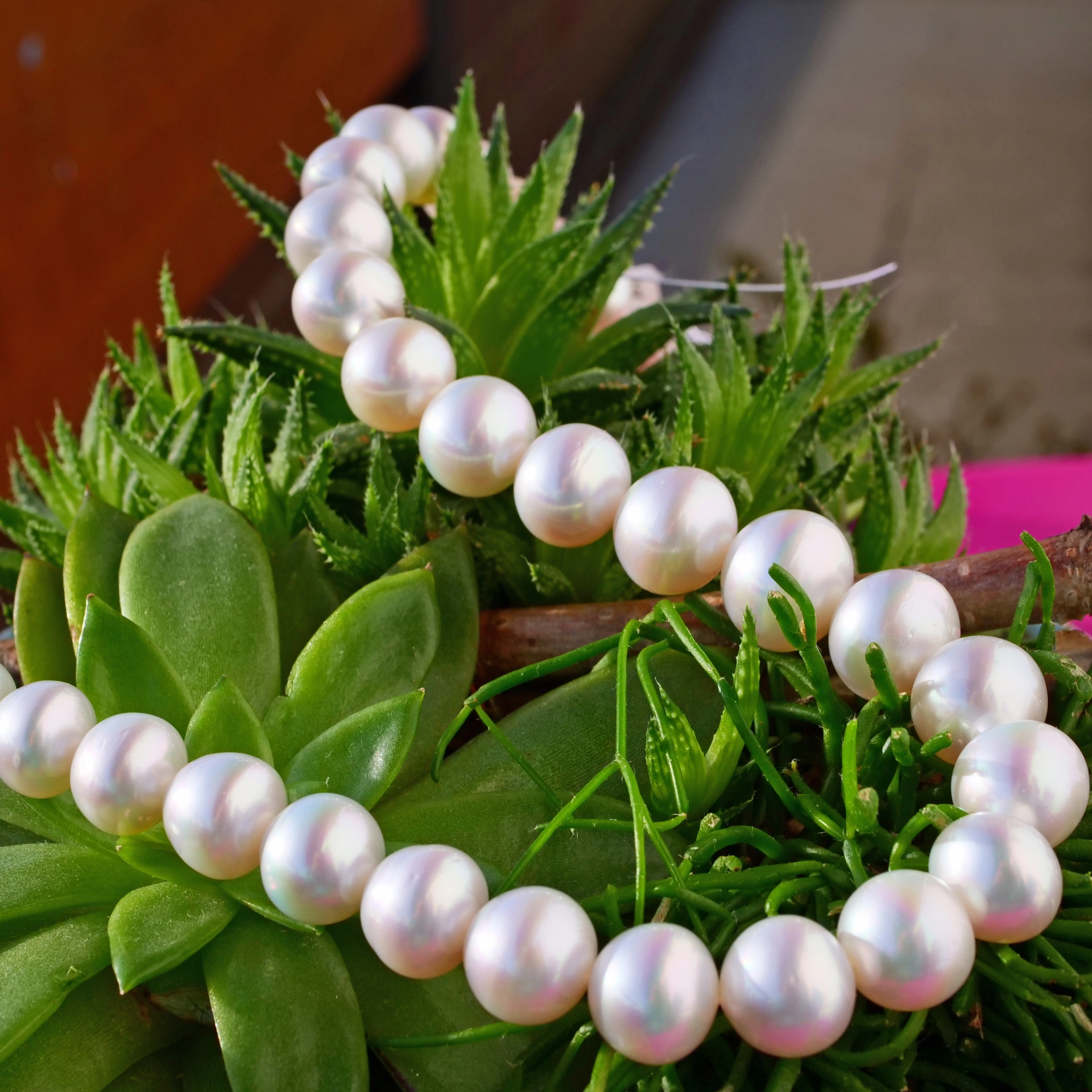 Südsee Zuchtperl Collier Weiss  17,4 x 13 mm AAA+ Traumlüster