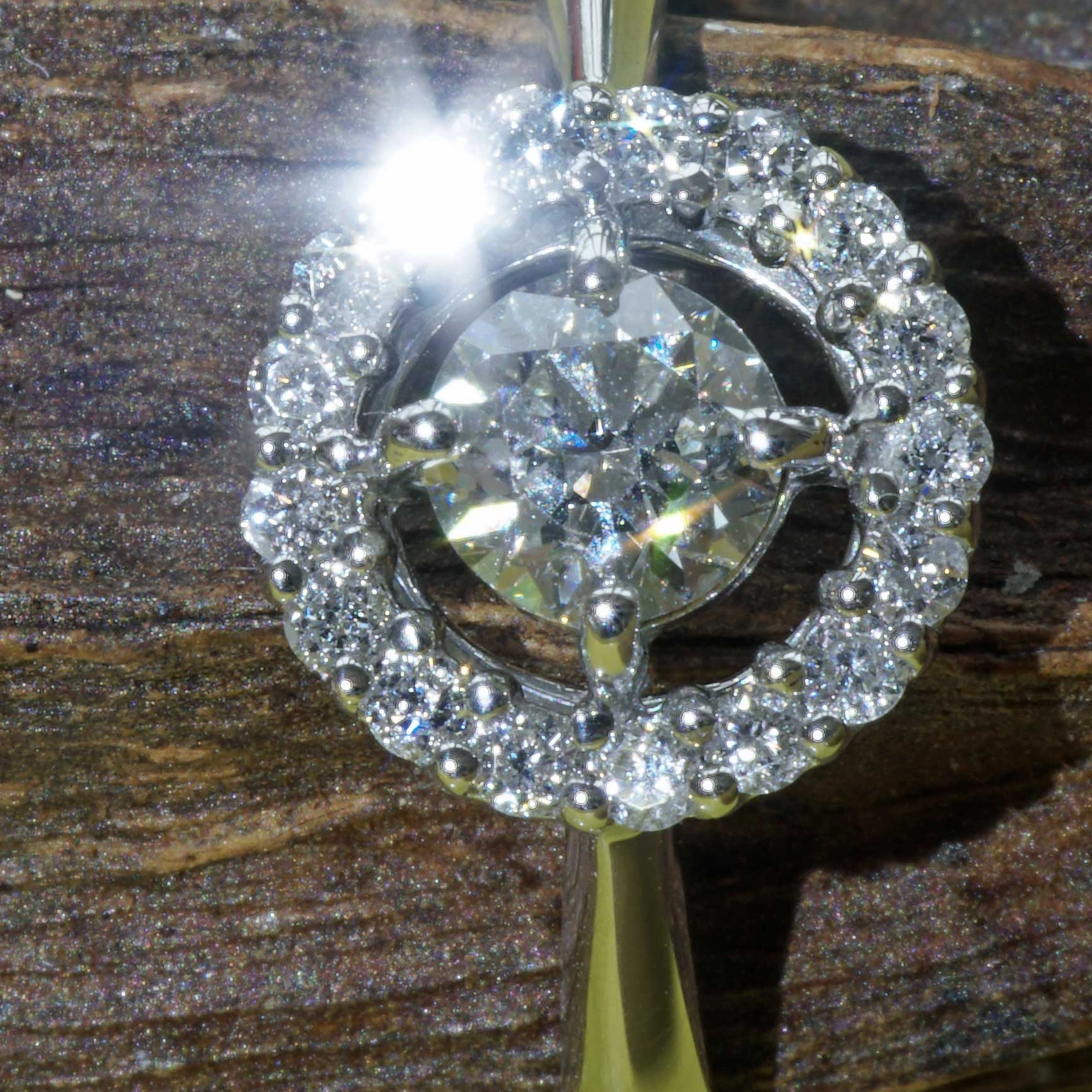A third Carat Dream Ring...Brilliance and Grace...White Gold Jewelry