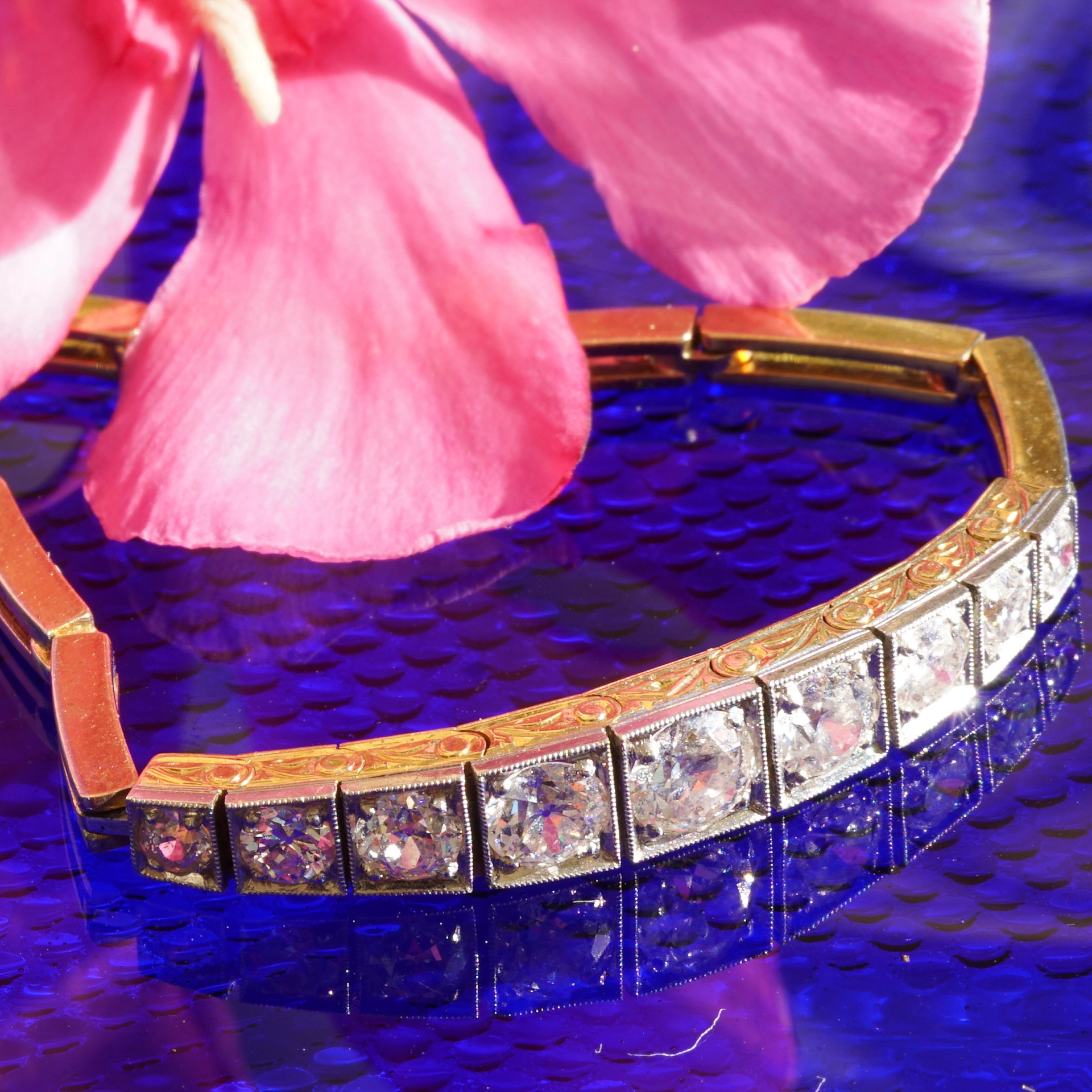 Brillant Armband Anfang 20 Jh. Platin Gold Art Deko phantastische Brillanten