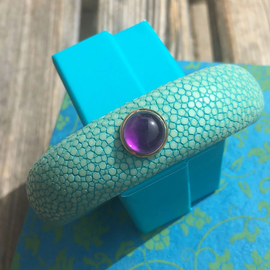 Stingray Bracelet with a beautiful Amethyst...Summer, Sun