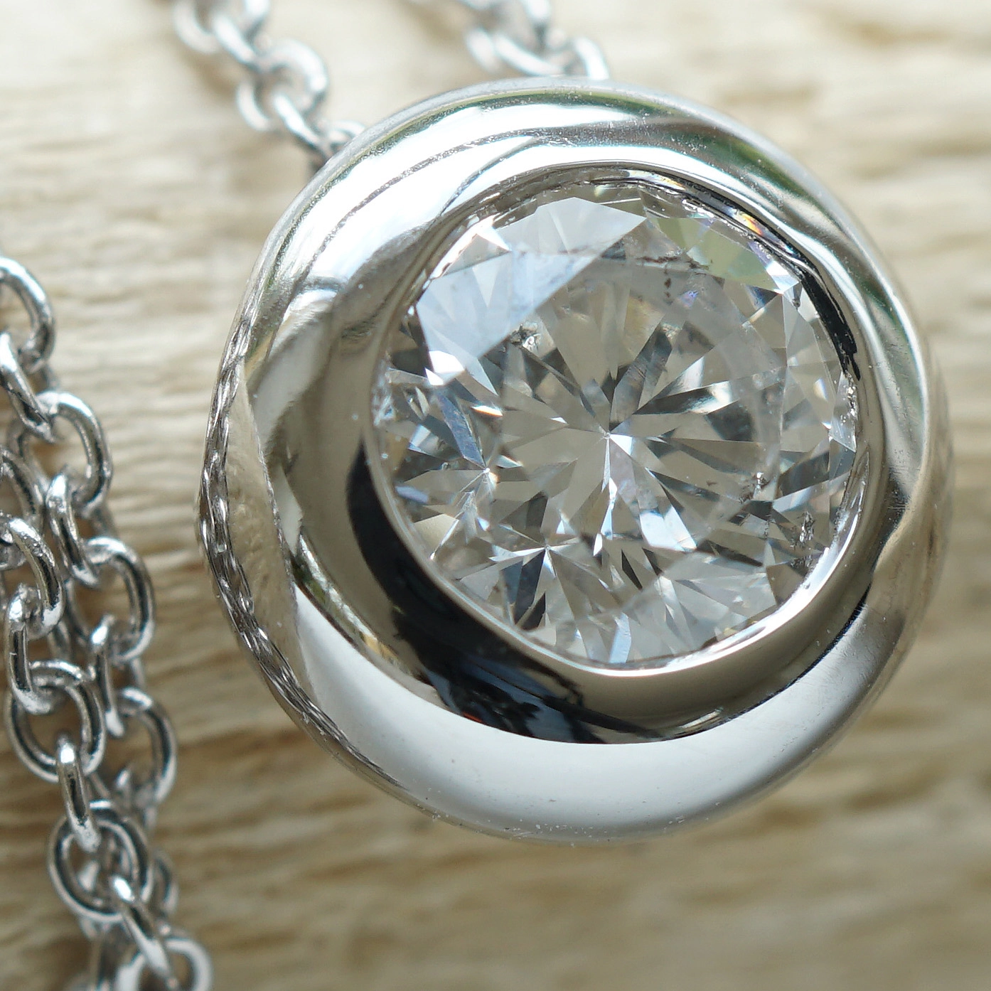Diamond Pendant with Chain 0.41 ct TW SI...classic Dream