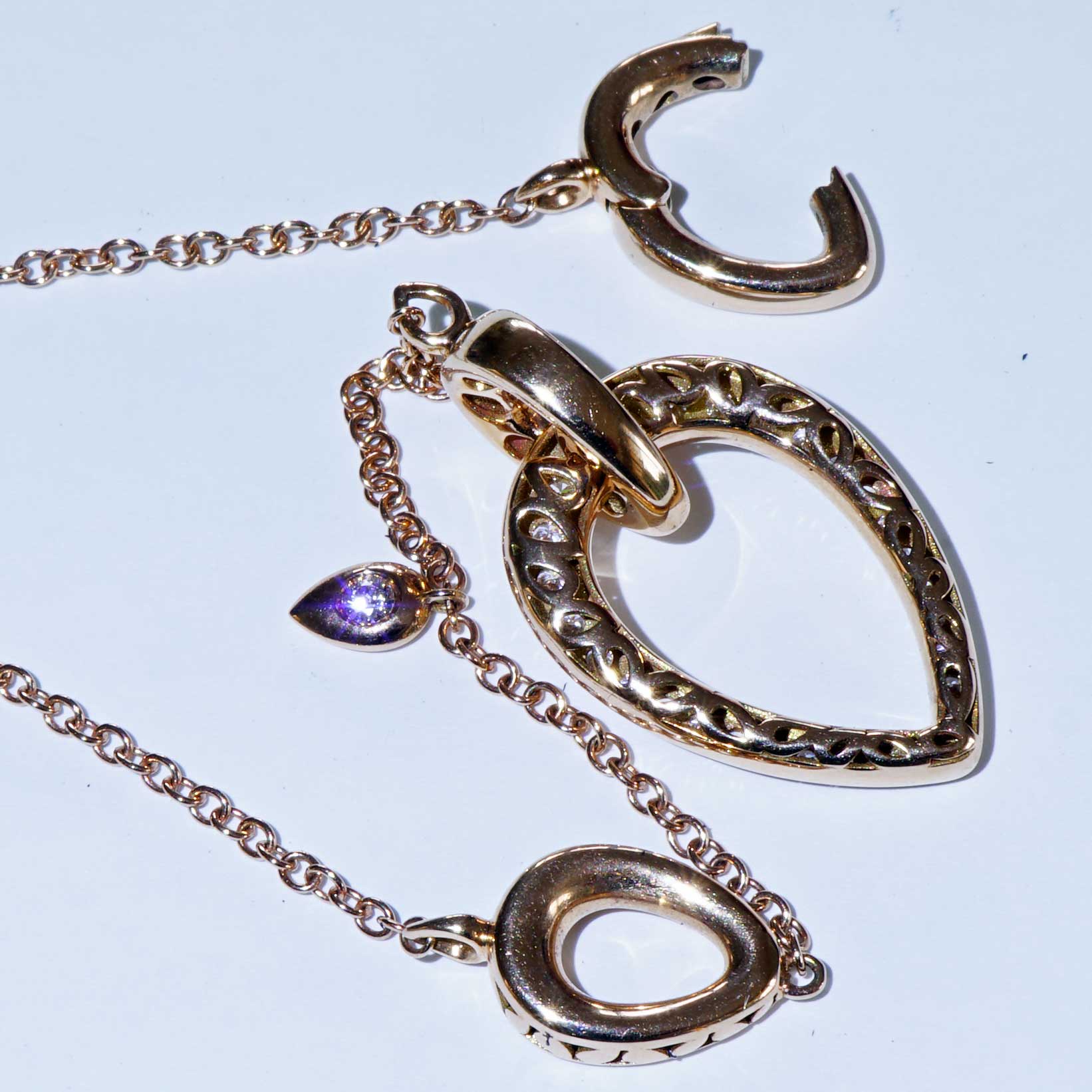 Bella Italy....we made the perfect Brillant Necklace for you...18 kt Rose Gold 0.71 ct