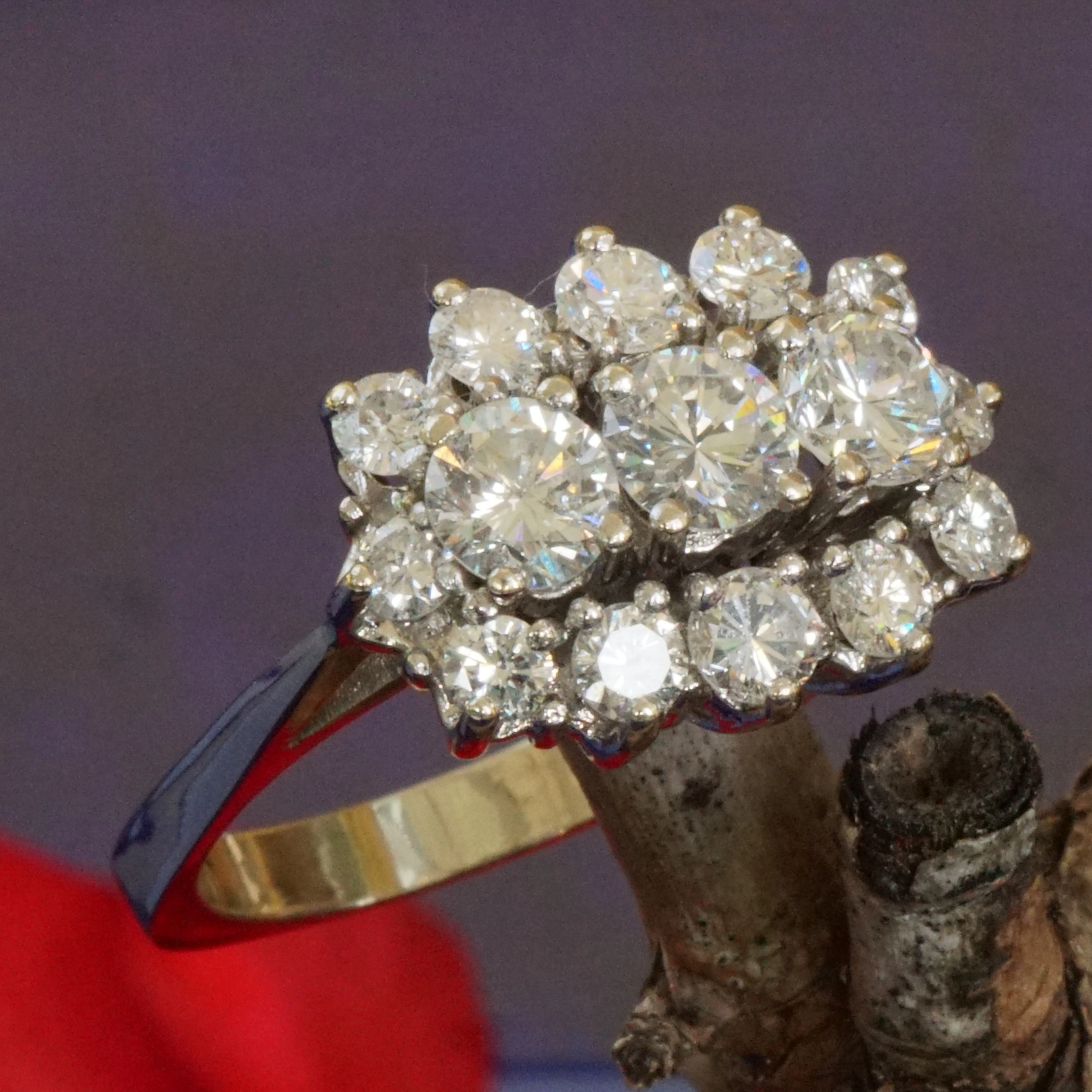 Brillant Ring 1.50 ct TW-W / VS-SI tolle Brillanz aus Nachlass günstig 585er Gold