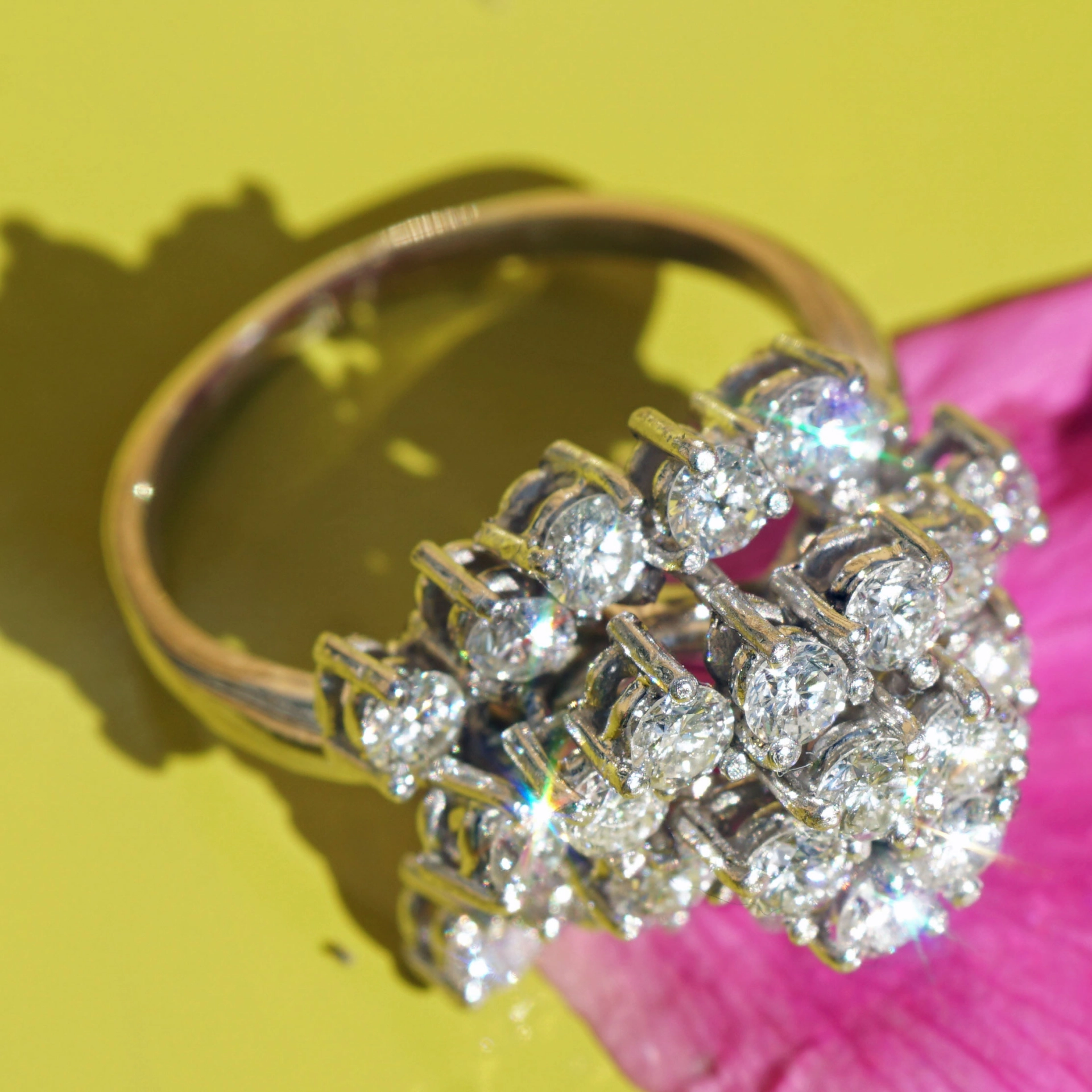 Brillant Ring 750er Weissgold 3.0 ct TW VVS-VS Meisterwerk in 3 D