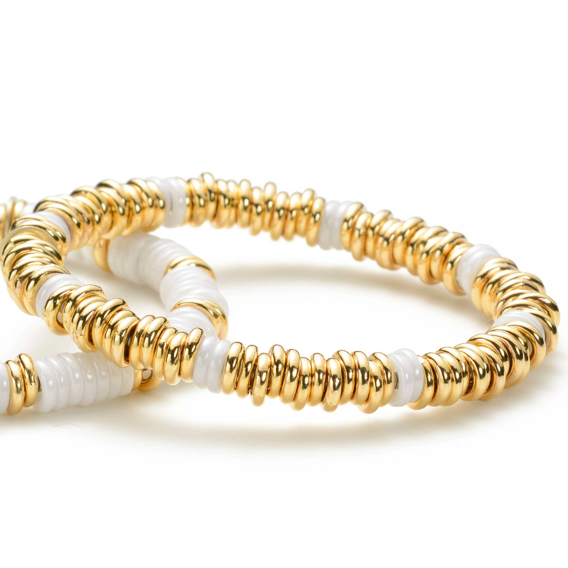 Brilliant White Ceramic Bracelet Loop Kollektion Silhouette Bentner Germany