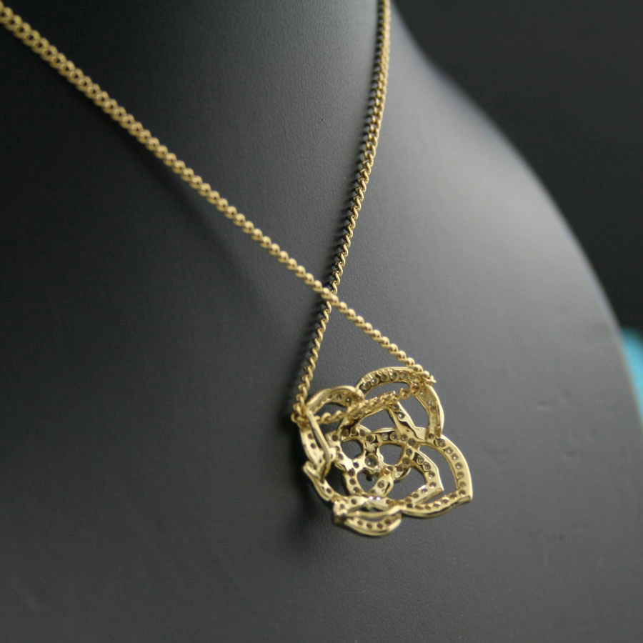 Petit Rose´, 750er-Gold,Gelbgold, Brillant-Anhänger, 0.50 ct