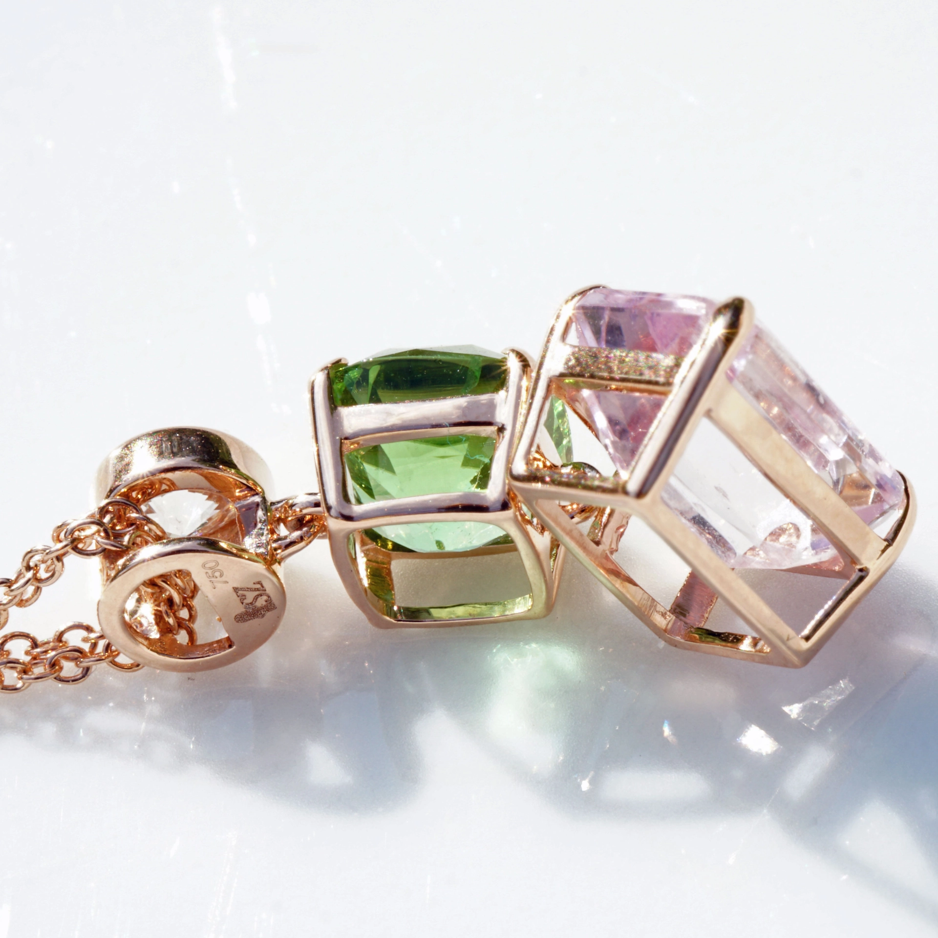Flower Colors for you Soul..bluish green Turmalin from Afghanistan and....Morganite