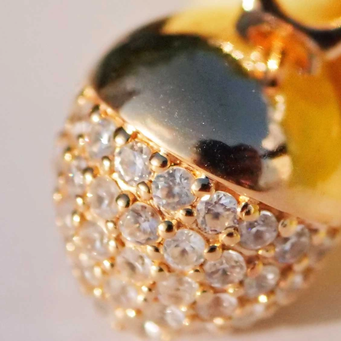 Chilango Pendant Acorn White Topaz 925 Silver designed by Mara Zillgens 18 kt plated