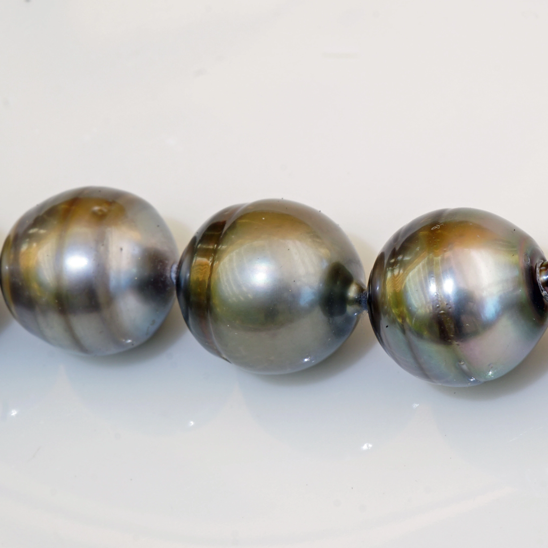 Representative Strand of baroque Tahiti cultured Pearls 12-15 mm
