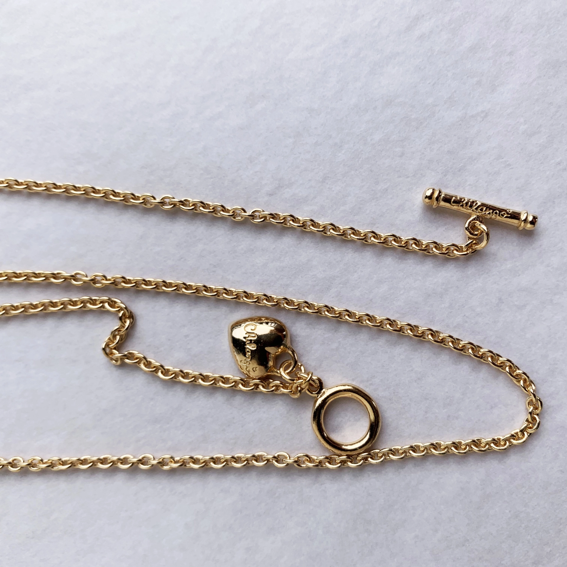 Chilango Kette fine Luxury 85 cm 925er Silber NEU in 18 kt Yellow Gold plated 2,5 mm breit soo fein