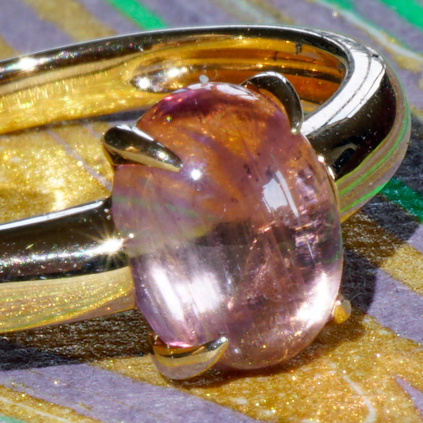 Tourmaline Ring 750 Rose Gold Pink.... sweet Temptation... made in Italy... High-Quality