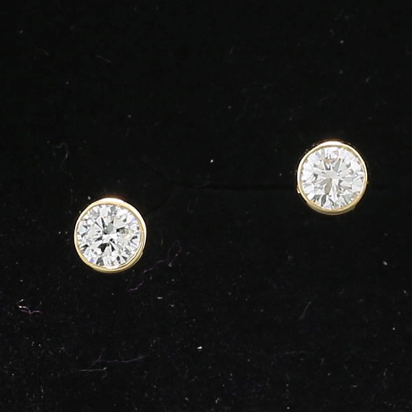 Brillant Ohrstecker in 750er Gelbgold