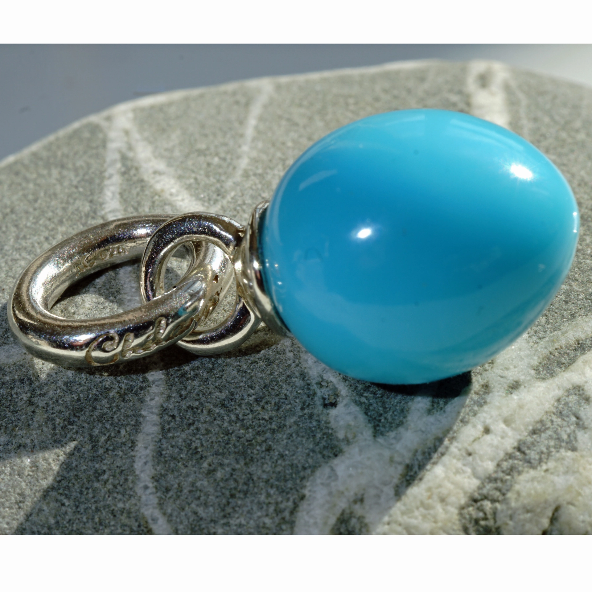 The Best Silver Jewelery forever...High Quality Chilango Pendant Drop Turchese