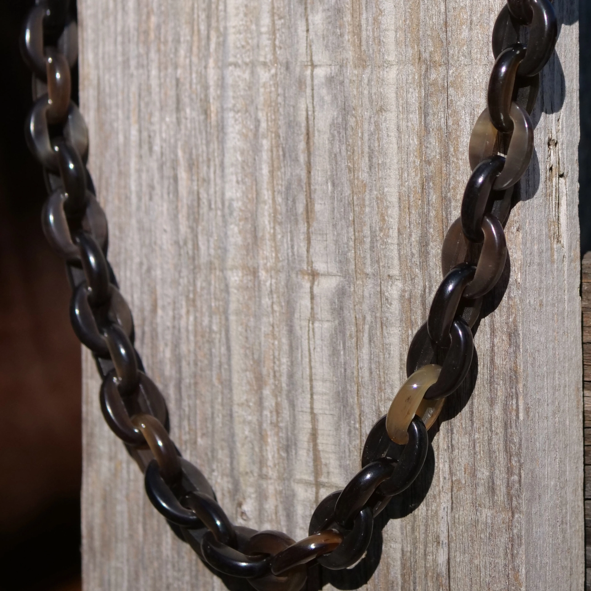 Horn Necklace...very chic....light and easy