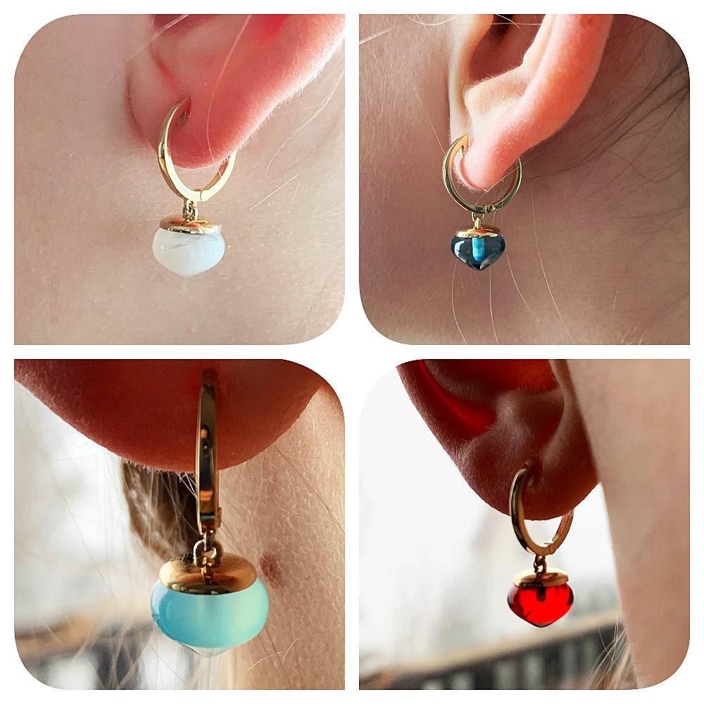 Earrings with different Colors ....a Beginnung of Earring Mania