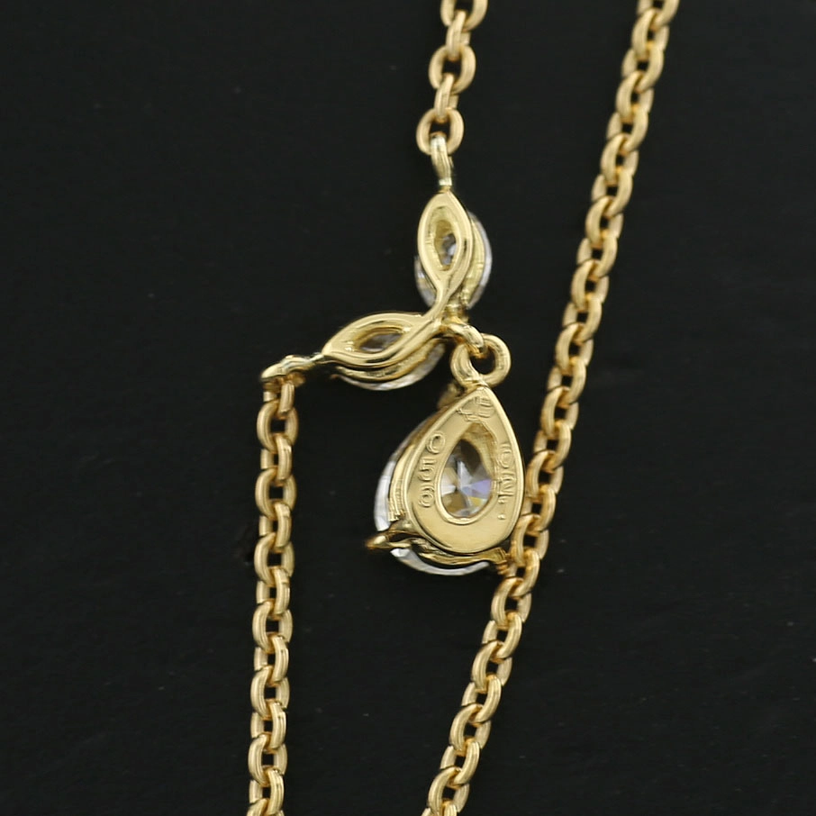 DROP STAR Collier 750er-Gold 0.77 ct Brillanten 4,5 gramm TW-W/VS