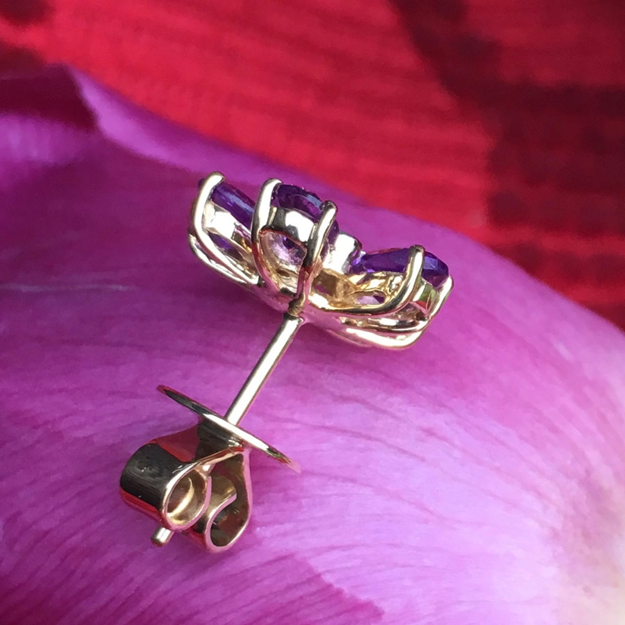 Amethyst-Brillant-Ohrstecker-750er-Gelbgold