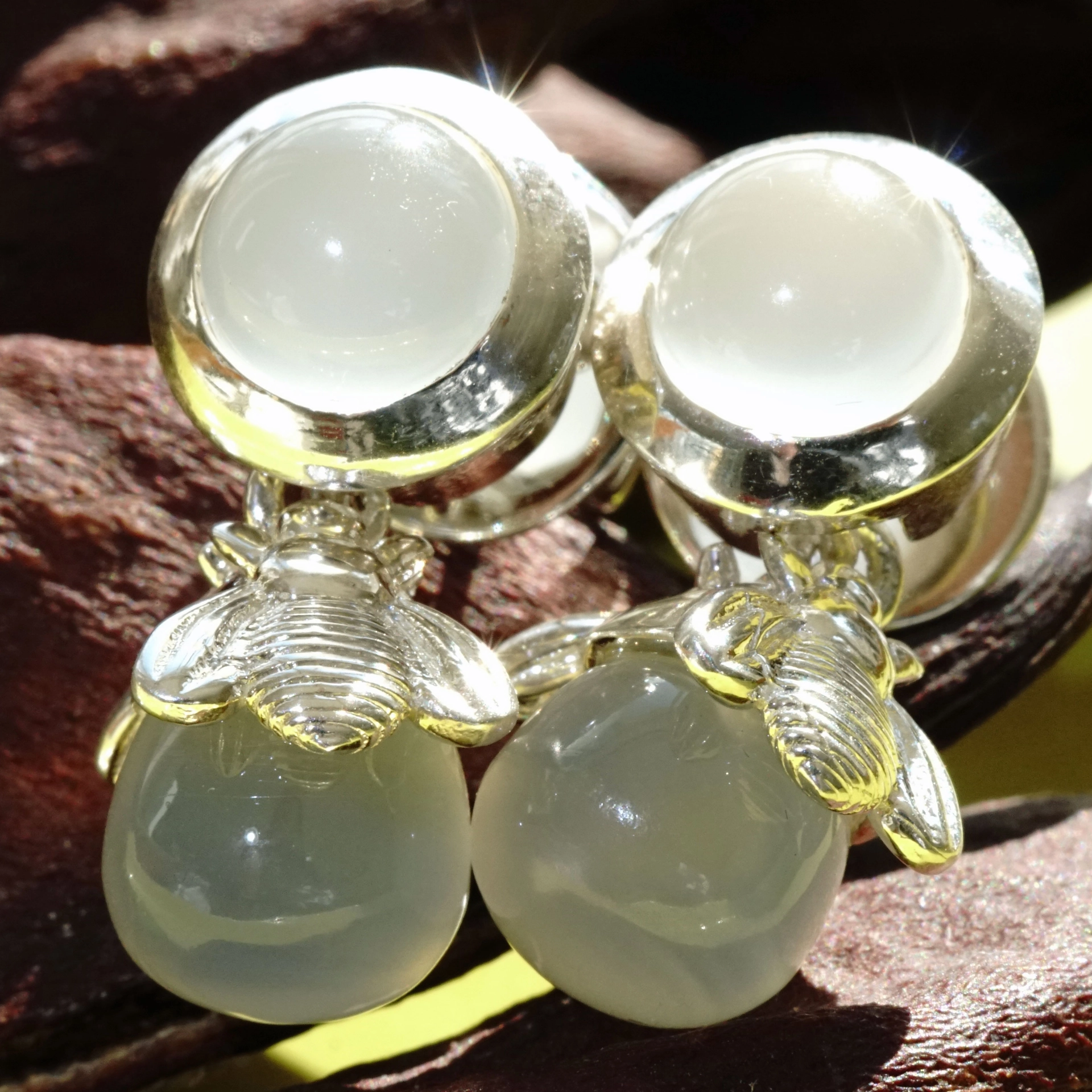 The Best Silver Jewelery forever...High Quality Chilango EARRINGS PRINCESS BEE