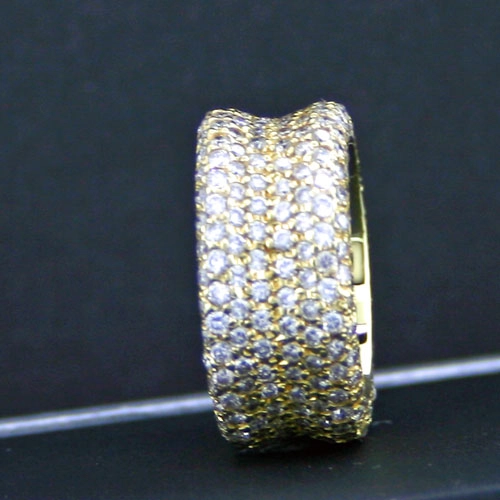 Brillant-Ring, 750/-GG.