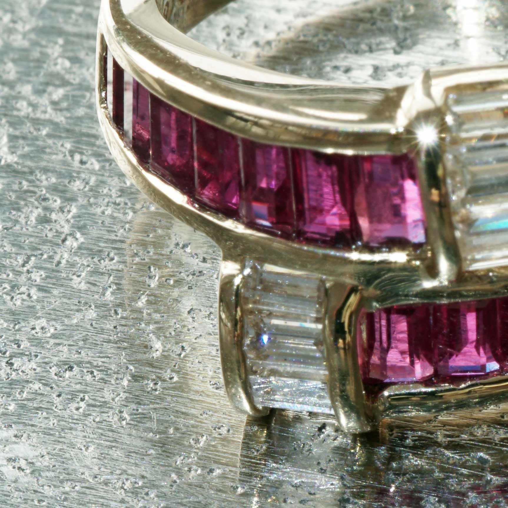 Ruby Brilliant Ring 18 kt Yellow Gold 2.213 ct 0.58 ct...Rubies without End