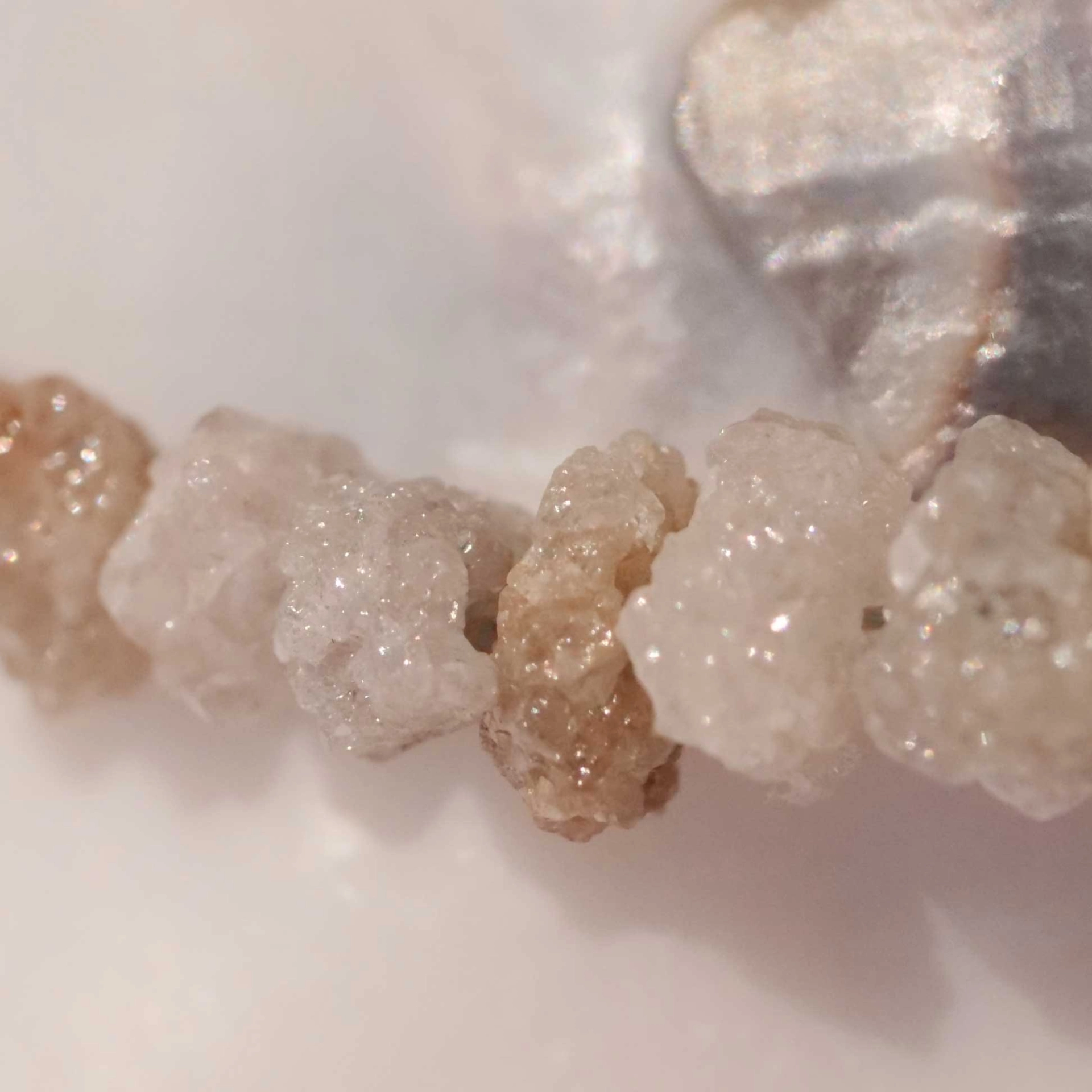Natural Diamond Strand in the form of rough Diamond uncut Nuggets  5-6 mm totally 55 ct