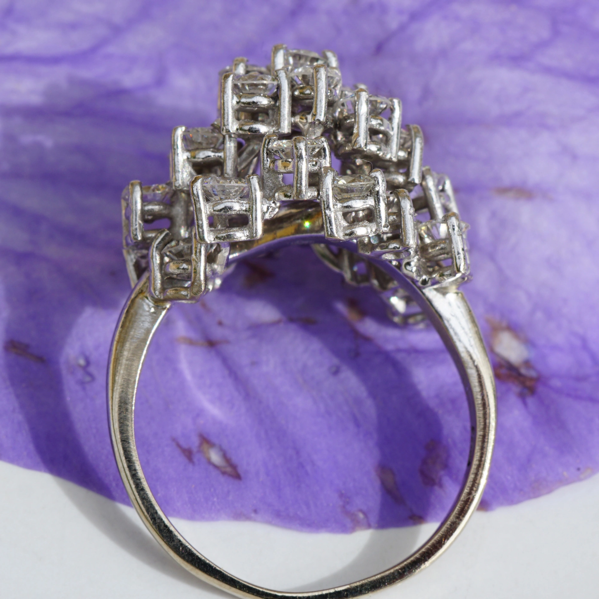 Brillant Ring 750er Weissgold 3.0 ct TW VVS-VS Meisterwerk in 3 D