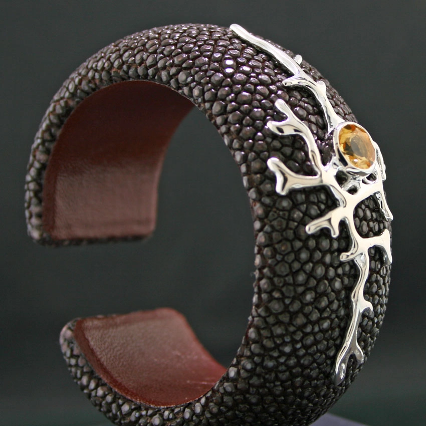 Topas-Armreif,925/-Silber