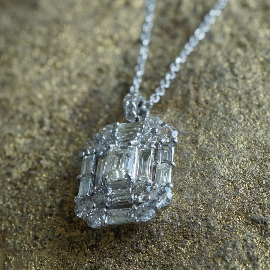 Brillant Diamant Anhänger in 750er Weissgold