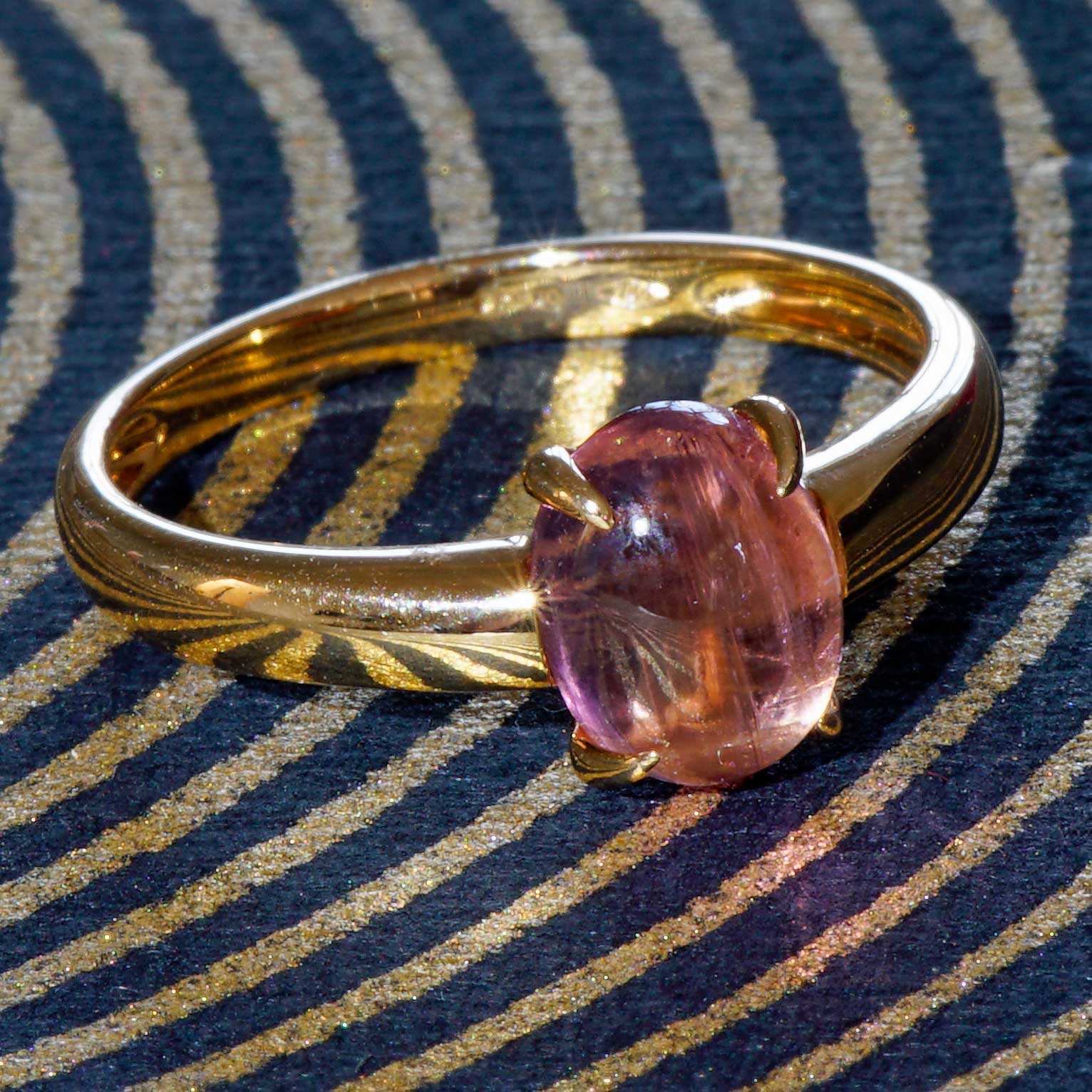 Tourmaline Ring 750 Rose Gold Pink.... sweet Temptation... made in Italy... High-Quality