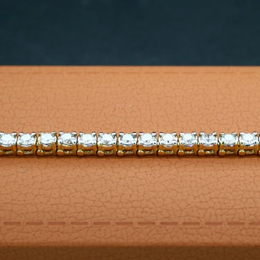 Brillant-Armband, 6.0 carat, 585er-Gold,