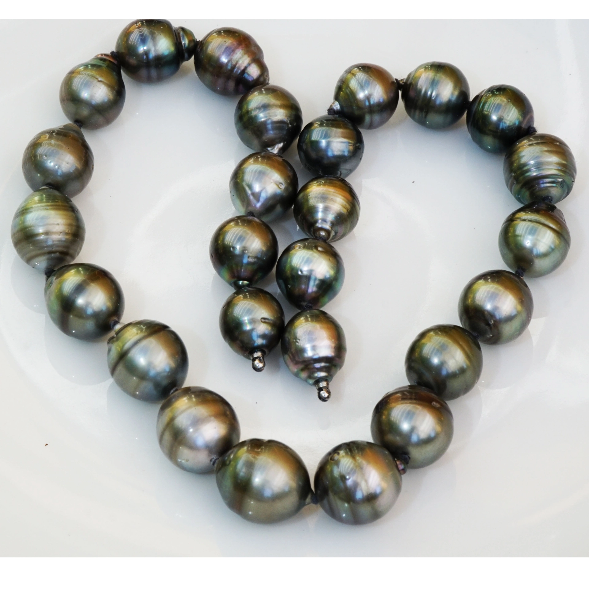 Representative Strand of baroque Tahiti cultured Pearls 12-15 mm