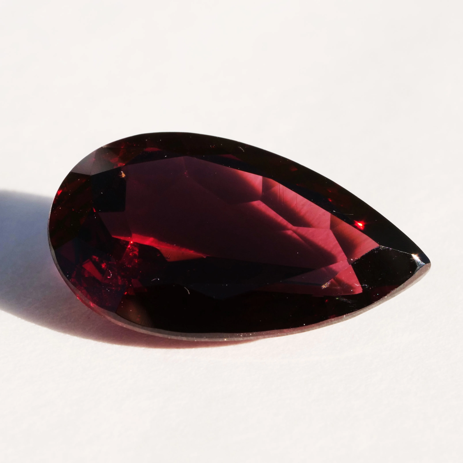 Rhodolite 8 ct Drop..a lot of Gem for small Money Budget