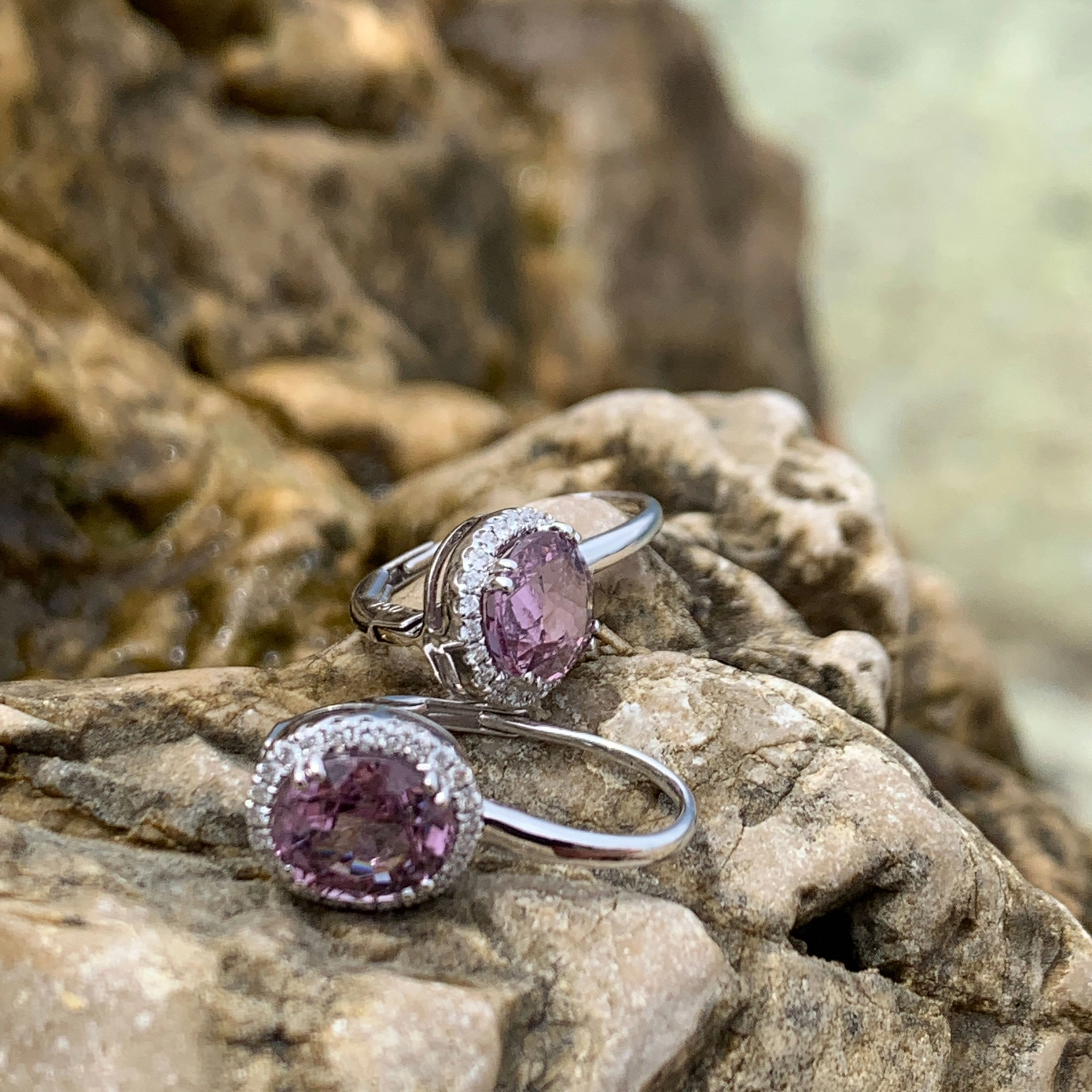 a temptation....pink spinells from burma are very precious gems