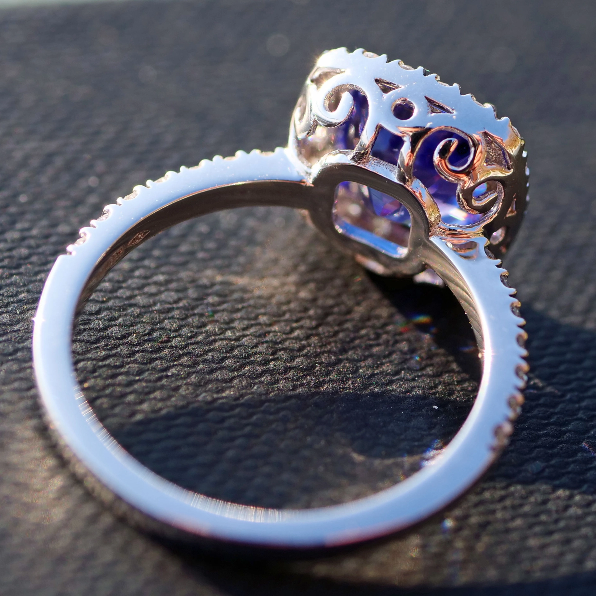 Tanzanite Ring with Diamonds....Luxury Mood