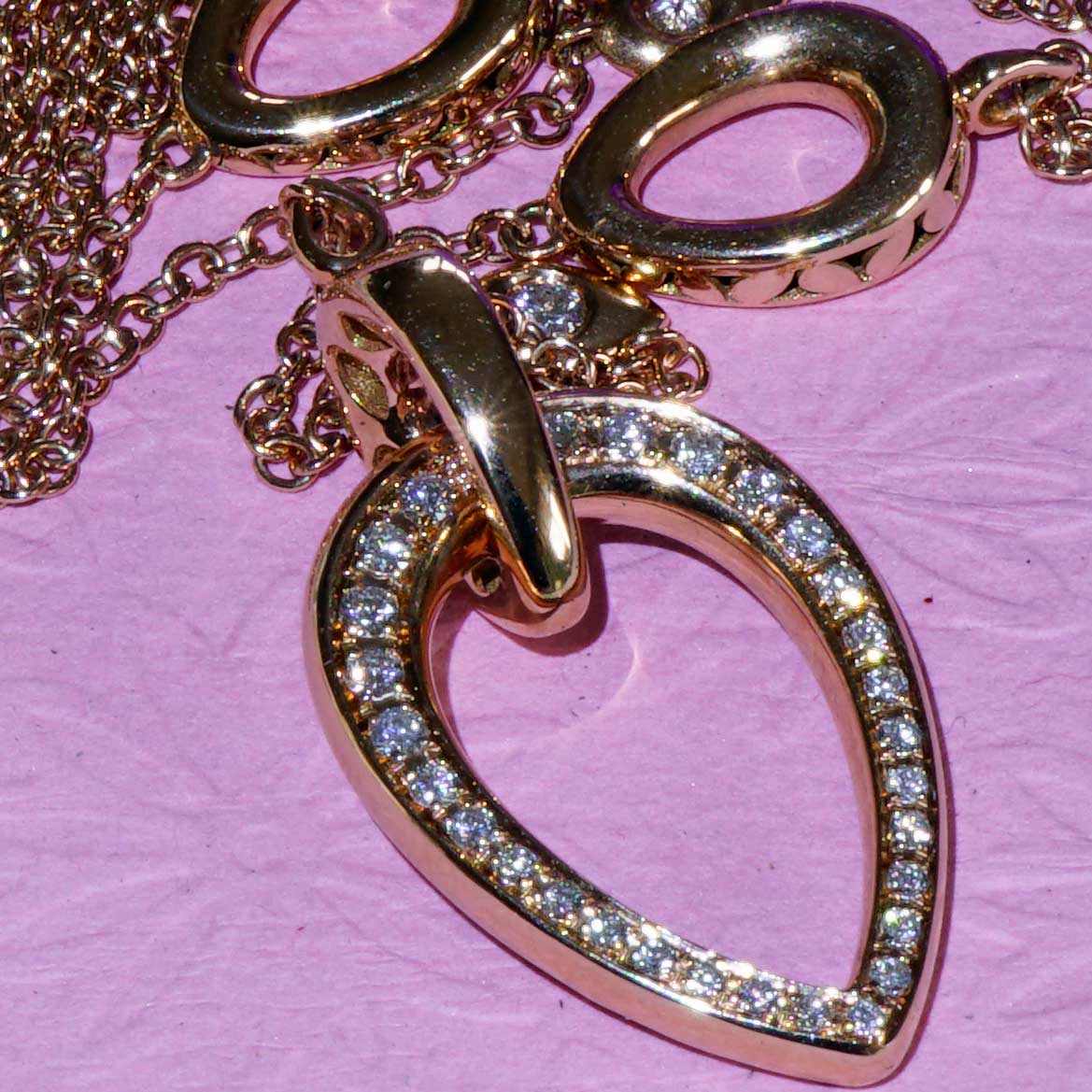 Bella Italy....we made the perfect Brillant Necklace for you...18 kt Rose Gold 0.71 ct