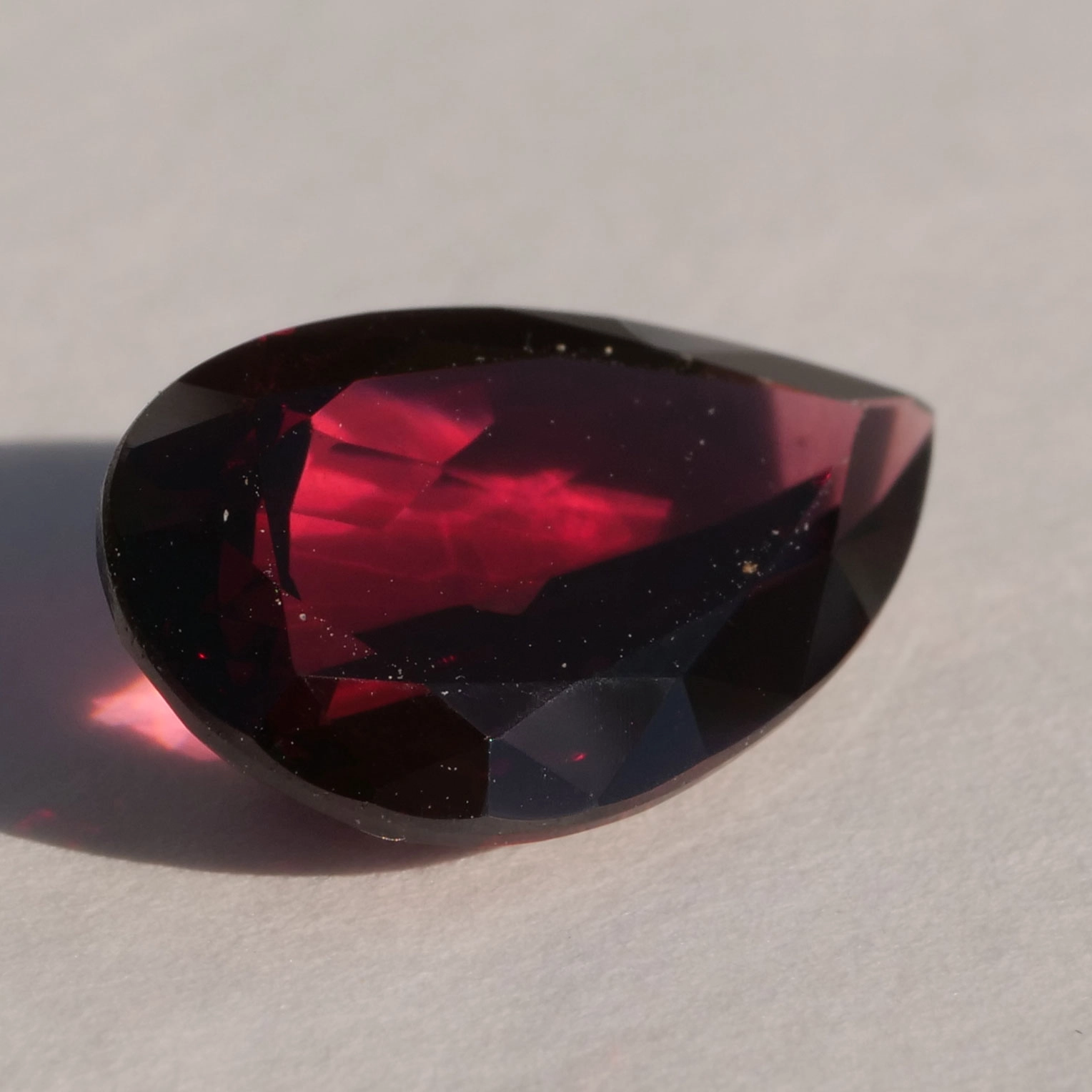 Rhodolite 8 ct Drop..a lot of Gem for small Money Budget