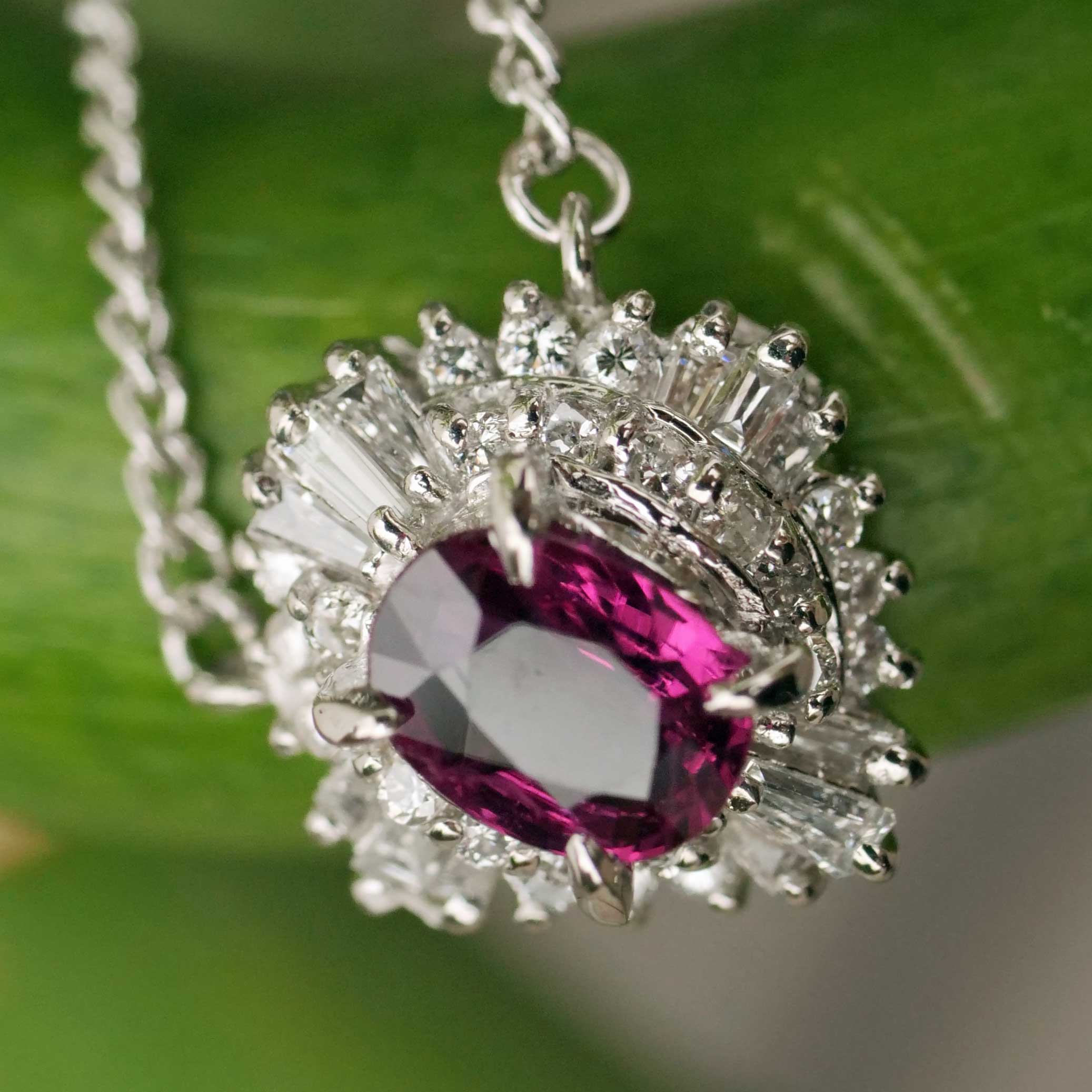 Ruby Solitaire Brilliant Petit Necklace 0.46 1.27 ct 850 Platinum TOP Quality Ruby Solitaire Brilliant Petit Necklace 0.46 1.27 ct 850 Platinum TOP Quality